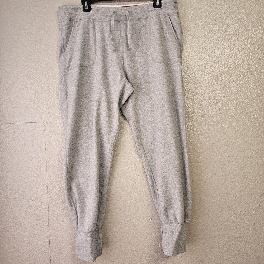 Patagonia Women Jogger Sweatpant Gray Organic Cotton Sz L Lounge Athleisure M749